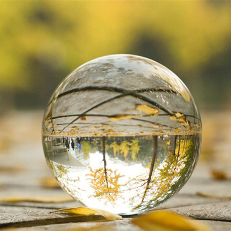 Bolas de cristal puro FengShui, bolas de vidrio esférico para decoración del hogar, accesorios de fotografía