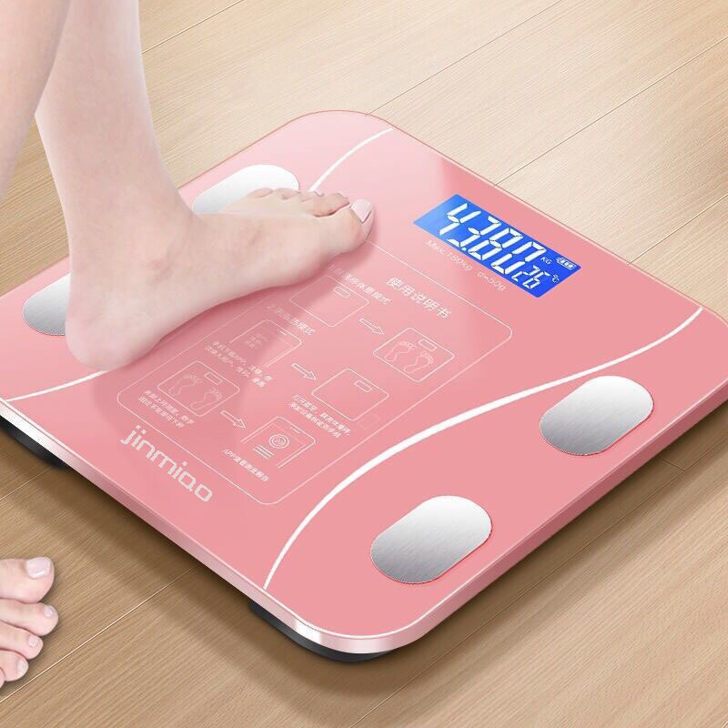 USB Chargeable Body Fat Scale Weight Scale Household Measuring Electronic Scale Fat Scale Accurate Body Scale Chinese Verison: Blue