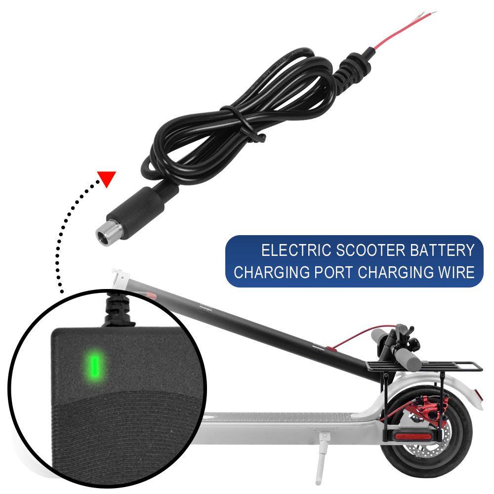DC 8mm Electric Scooter Charging Cable 42V 2A Charger Output Line For Xiaomi M365 Pro KickScooter Charger Line Plug Accessories
