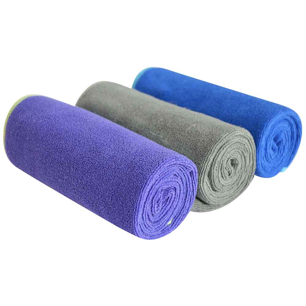Letvægts absorberende mikrofiber sport gym håndklæde golf yoga sved håndklæder til voksne hotel fitness træning 14 inx 30in 3 pakke: Gpb
