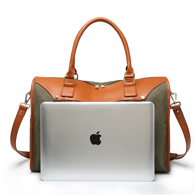 Atinfor Vintage Canvas Messenger Reistas Grote Capaciteit Carry Plunjezakken Bagage Tas