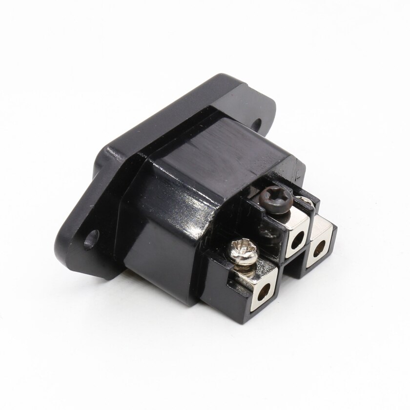 Monosaudio AC FI-07 (R) IEC Inlet Socket - Rhodium Plated Female Connector for HIFI Power