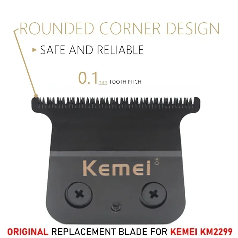 Original Replacement DLC Trimmer Blade Fit for Kemei KM-2299 Clipper Hair Trimmer Cutter Head Parts Accessories