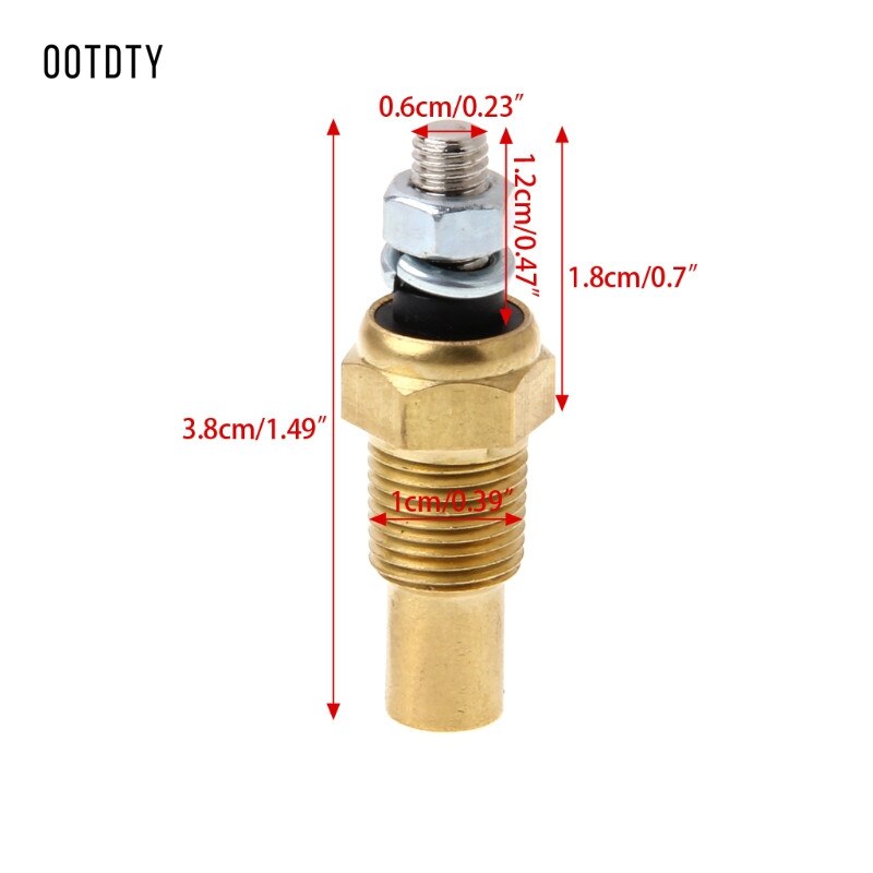 1 Pc 1/8 NPT Temperature Temp Sensor Water Oil Unit Sender Gauge Electric Sender VDO Car Accessories