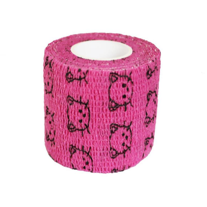 Outdoor Cartoon Non-woven Fabric Self-adhesive Elastic Bandage 5CM X 4.5M Waterproof Multi-function Emergency Bandage Finger: MULTI