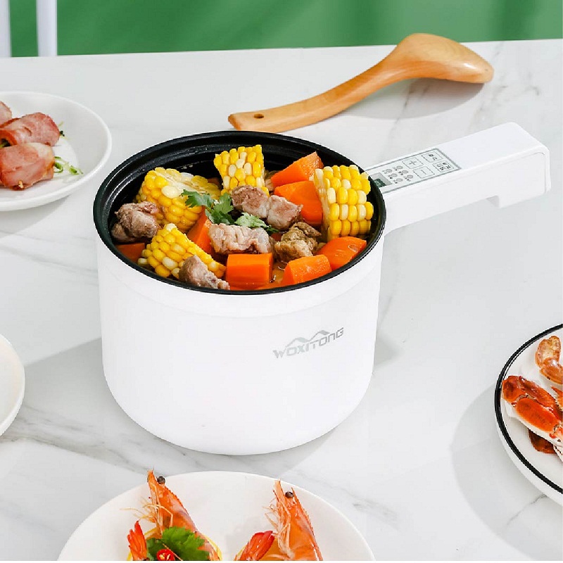 1.7L Rice Cooker Multifunctional Student Dormitory Pot Household Noodle Cooking Pot With Steamer Pot 220V