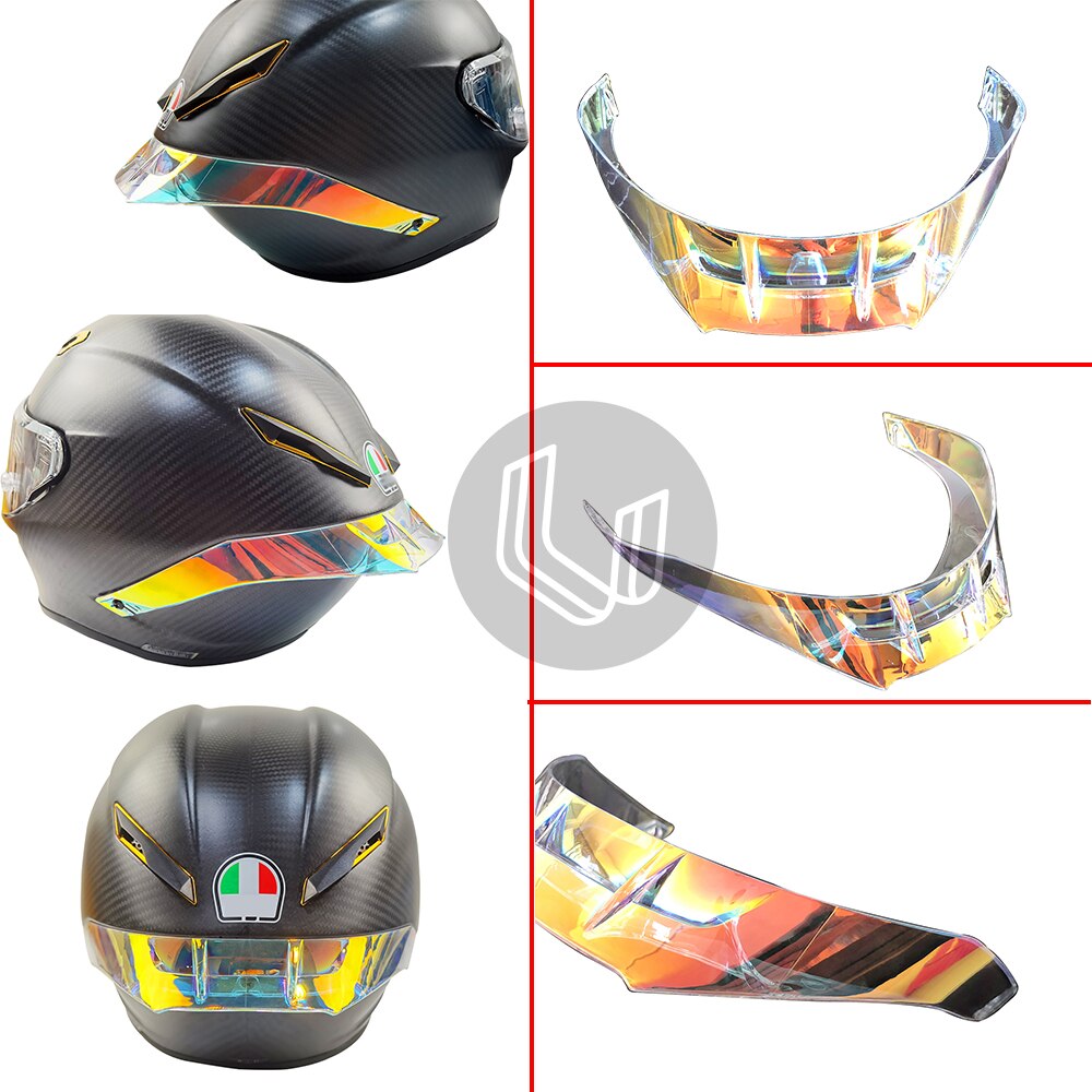 Helm Accessoires Kleurrijke Spoiler Voor Agv Pista Gp R/Gp Rr Volledige Gezicht Motorhelm
