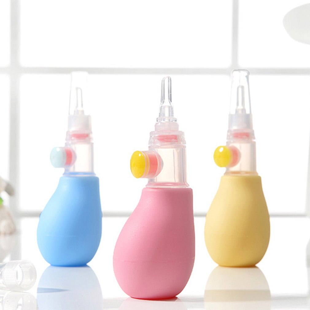 Nariz do bebê aspirador nasal aspirador nasal manual de silicone dispositivo de sucção nasal infantil anti-retrofluxo aspirador nasal