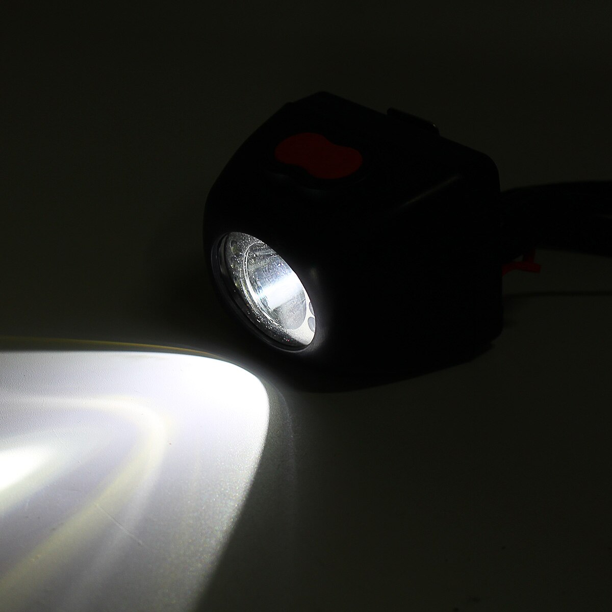 digital 3w 4500lm gruvearbeider lampe lys ledet vise vise hjelm lokk lampe trådløs hodelykt utendørs bærbar belysning hode beltelader