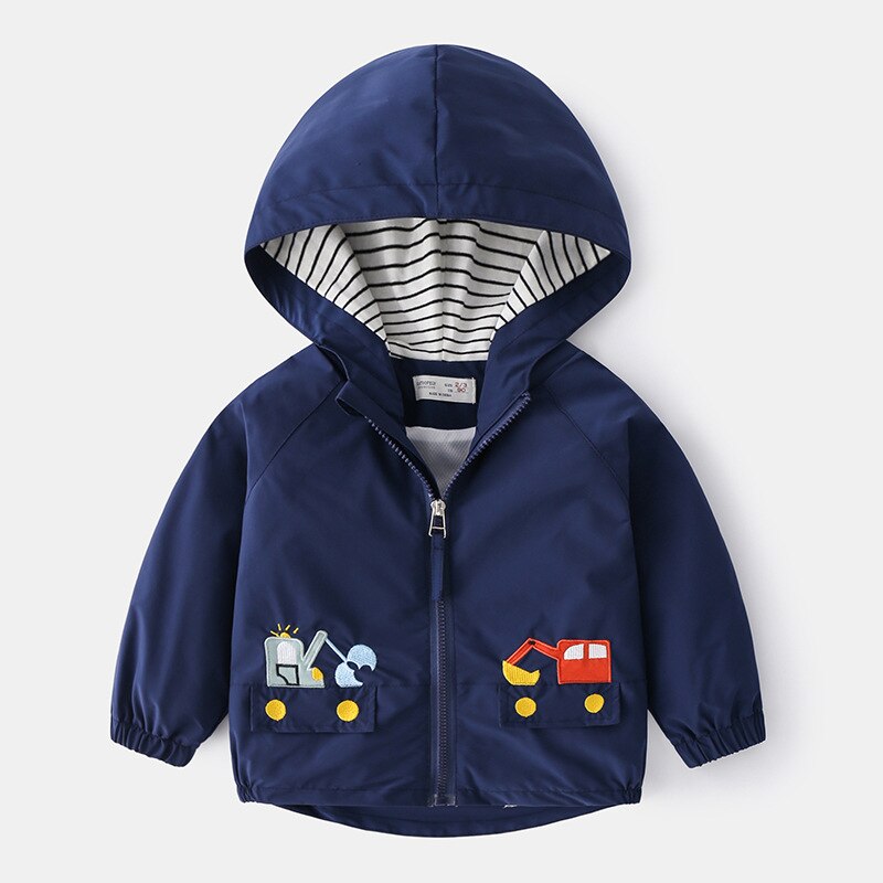 Jongens Lente Cartoon Jas Koreaanse Kinderkleding Kinderen Jongens Geborduurde Leisure 1014 04: 2 / 4T