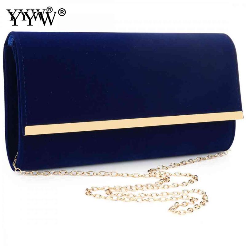 Blau Flanell Kupplung Abend Luxus Handtaschen Frauen Taschen Kupplung Weibliche Schwarz Sack Haupt Femme Hochzeit Tasche Geldbörse