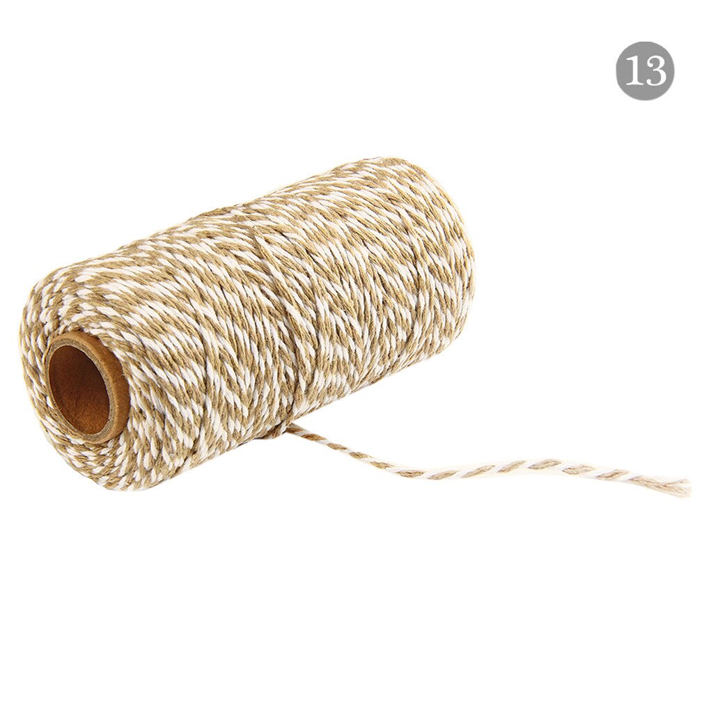 2Mm Diy Macrame Koord Twee Kleuren Katoen Bakers Twine Touw Rustieke Land Ambachten Handgemaakte Accessoires: M