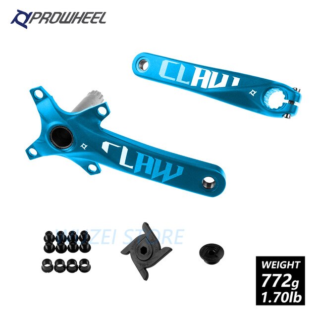 Pedaleira de bicicleta mountain bike proroda 104bcd 170mm, pedaleira de liga de alumínio com parte inferior na bicicleta mtb com bb 1/2x1 0/11 peças de bicicleta de velocidade,