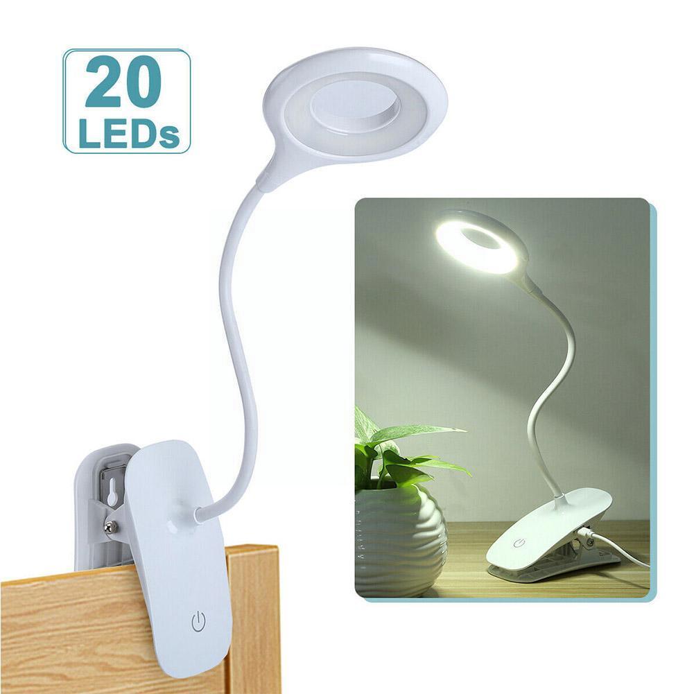 Table Lamp Clip Led With Battery Bendable Desk Lam... Grandado