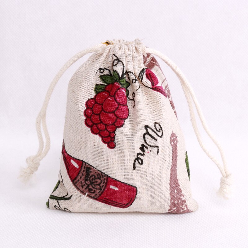 Hot! 2 sztuk/partia Big Size 19x24cm torby bawełniane na cukierki prezent telefon komórkowy woreczki do pakowania sznurki wiele kolorów zrównoważone torby: No. 13