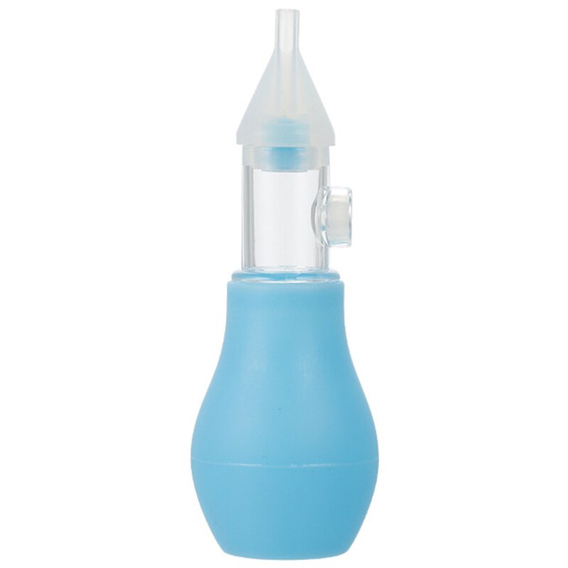 Baby Nasal Aspirator Silicone Bulb Aspirator Snot Sucker Mucus Sucker BM88: Blue