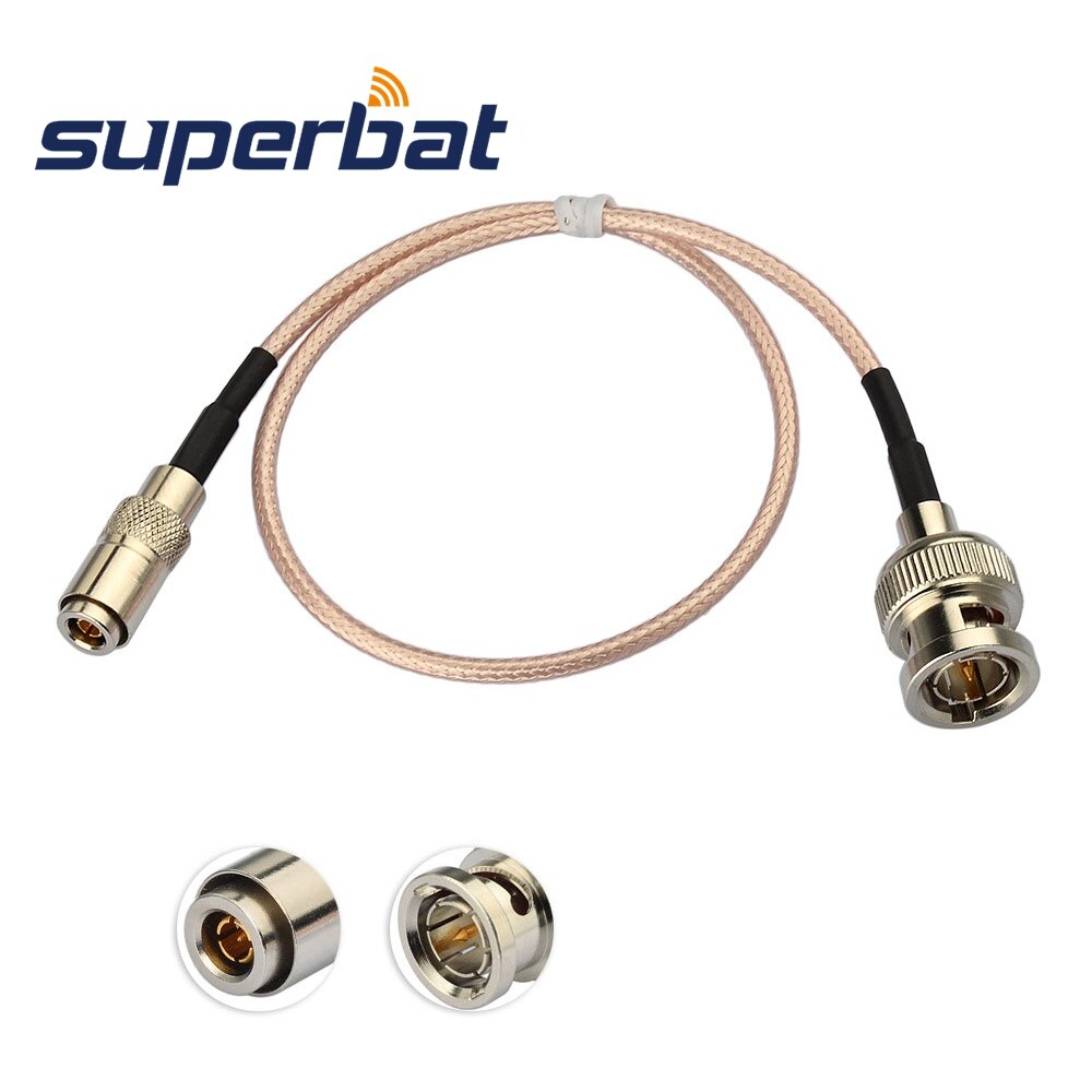 Superbat hd-sdi kamera kabel bnc stik til din 1.0/2.3 hanstik til blackmagic bmcc/bmpcc video assist 4k transmissioner