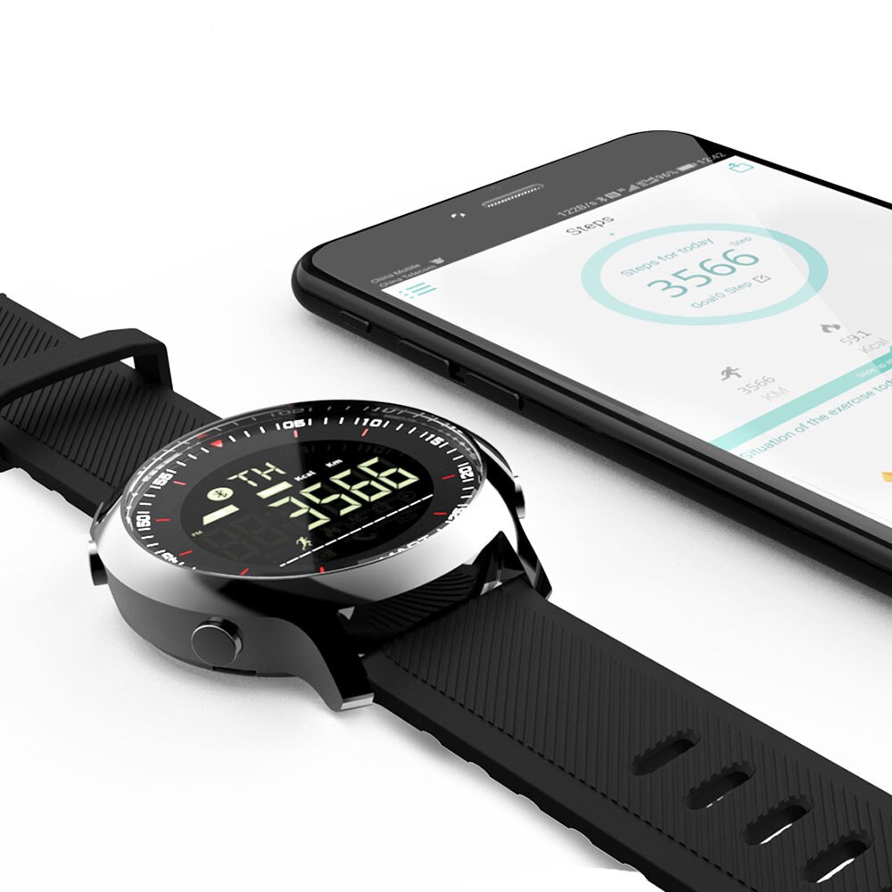 Lokmat-reloj inteligente deportivo para actividades al aire libre, Digital, podómetro, recordatorio de llamadas, para iOS y Android