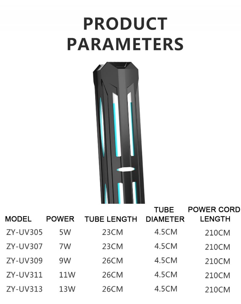 Ultraviolet Lamps Removal Germicidal Lamp UV Light Sterilizer Aquarium Submersible Pond Fish Tank Germicidal Clean Lamp