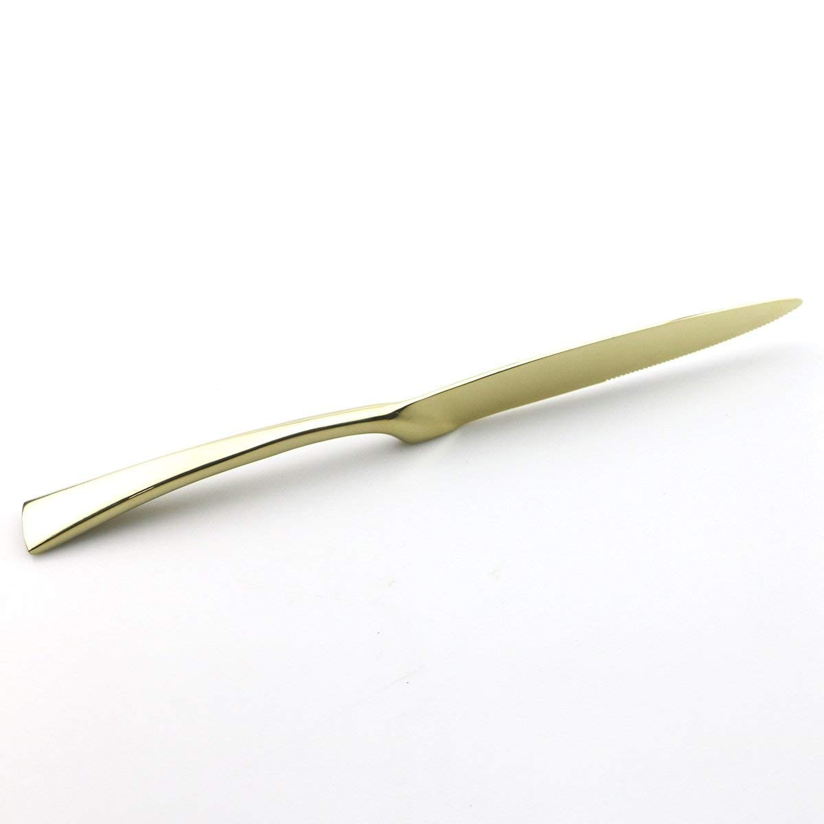 Takket biff kniv servering svart redskapssett kniver rustfritt stål koreansk bestikk biff kniver middagsbord middag kniv