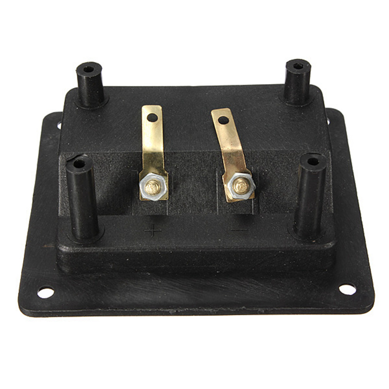 LEORY Speaker Terminal Board Square Gold plated Binding Post Type Speaker Box Terminal Cup Wire Cable Box Connector