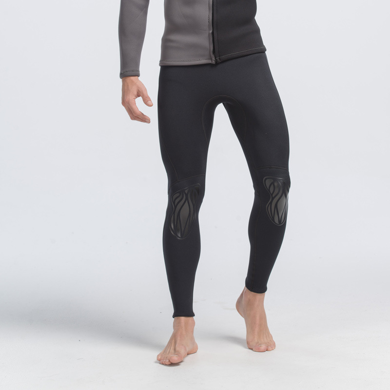Sbart Wetsuit Pants 3mm Neoprene - Men's Diving Suit for Sailing, Surfing, Scuba, Snorkel: Black / factory L