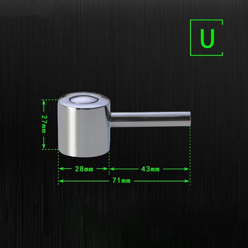 Cold Faucet Switch Handle Kitchen Bathroom Accessories Chrome Plated Shower Basin Handwheel Mixer Tap Spool Repair Parts: Gold