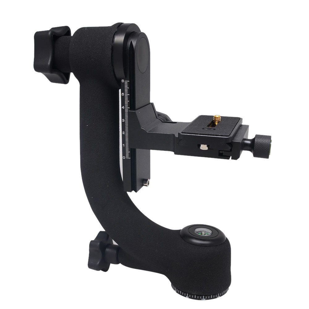 Hochleistungs-gimbal-stativkopf für dslr-kameras mit teleobjektiv