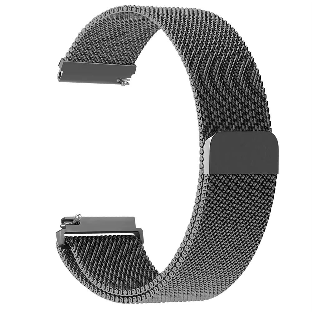 20mm/22mm Milanese band For Amazfit GTS/2/2e/3/4/GTS2 Mini/GTR 42mm/47mm/GTR2/3/4/Pro stratos Metal Bracelet Amazfit bip strap: XXL / Silver