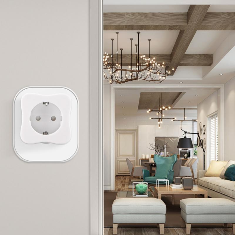 Europäische smart sockel wifi handy APP schalter timing stecker voice control buchse/tuya smart Einfach zu bedienen leichte durable