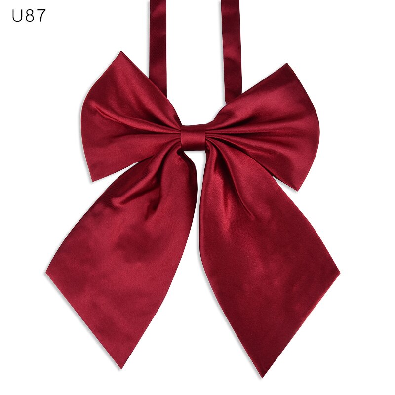 1 corbata de mariposa roja para mujer, pajarita negra con nudo para mujer, para chica, estudiante de Hotel, para camarera, ropa para el cuello, lazos de cinta verde: U87