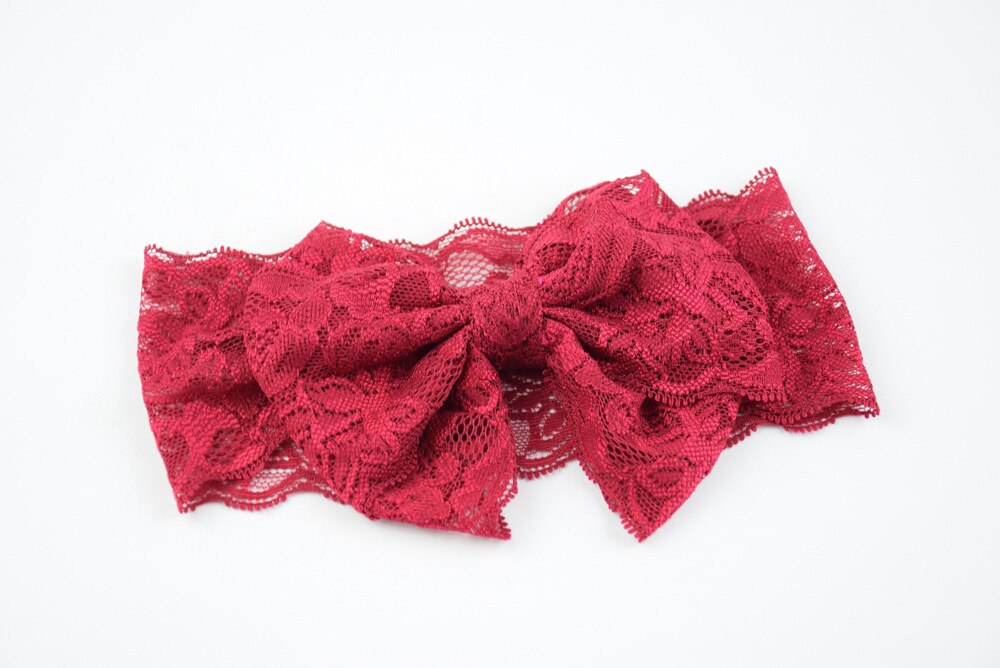 Kinderen Kant Sjaal Grote Vlinder Haarband Baby Hoofdband Hollow Baby Elastische Hoofdtooi Baby Meisje Hoofdbanden Baby Accessoires: 7