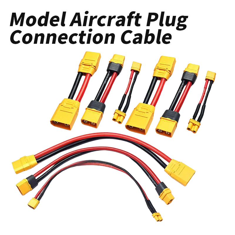 XT30 XT60 XT90 Connector Cable Male to Female Extension Wire Aircraft Model Electrically Adjustable Gold-plated Banana Plug