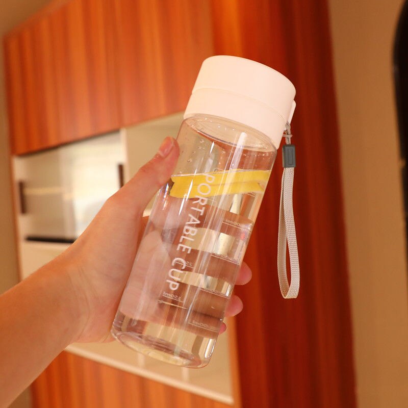 Botella de plástico para deportes acuáticos, 800ml, cuerda portátil, para niños, para beber al aire libre, a prueba de fugas, para escalada: C