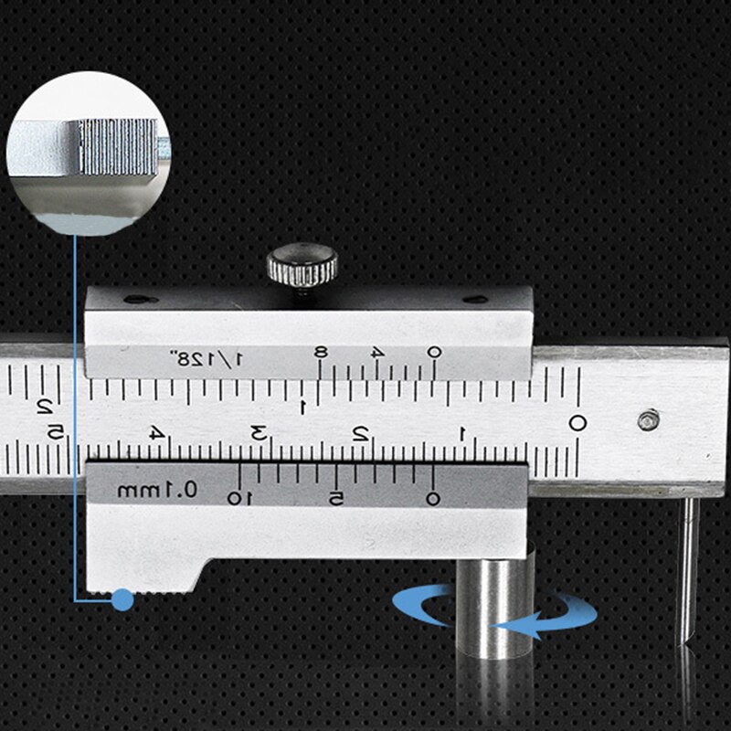 Calipers Parallel Crossed Caliper Parallel Ruler Caliper Cursor Marking Stainless Caliper Building Measuring Tools