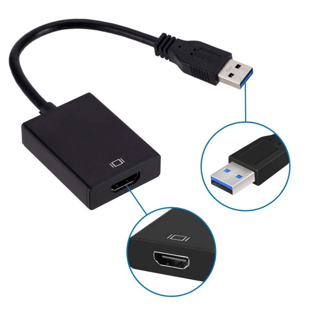 1080P USB 3.0 naar HDMI-compatibele converter Multi Display grafische adapter voor PC Laptop Projector HD externe videokaart