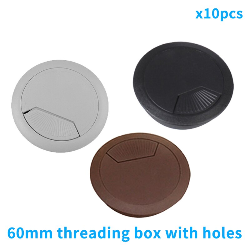 Computer desk perforated wire cover plate 60MM desk top through the cable box outlet hole cover coil