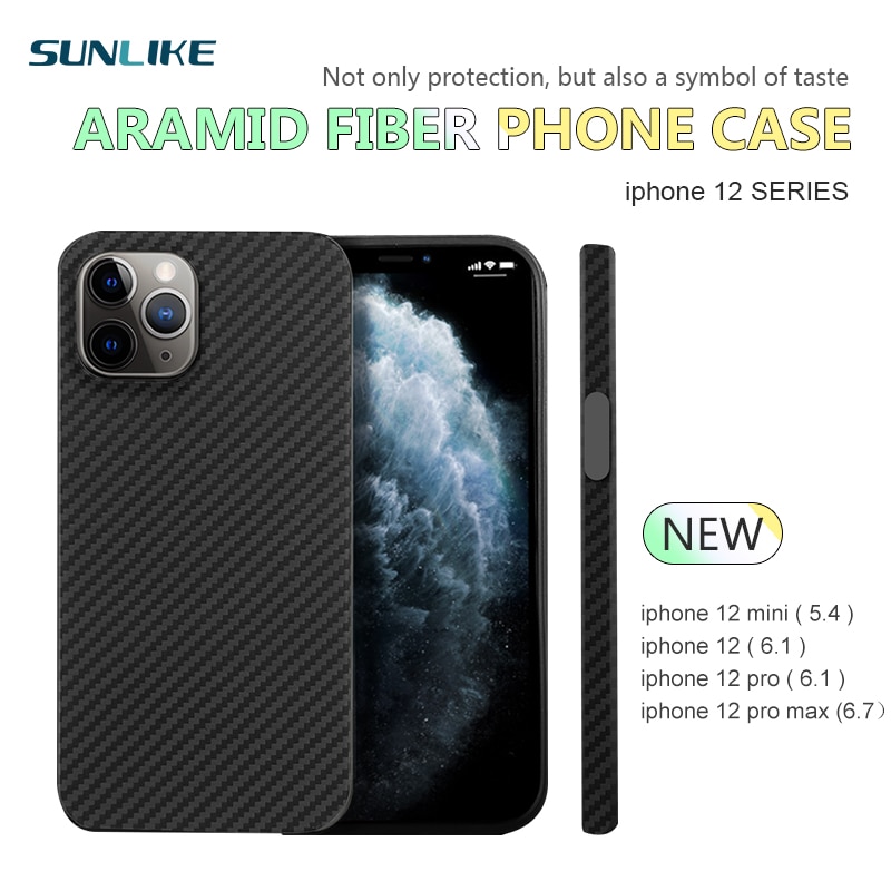 Aramid Fiber Carbon Fiber Case Voor Iphone 12Mini 、 Iphone 12 、 12 Pro 、 12Pro Max Gevallen Matte Aramid Fiber Ultra Dunne Telefoon Cover