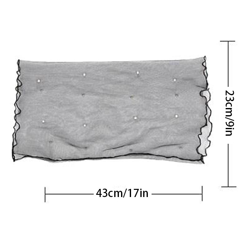 Bufanda de cuello de gasa para mujer, protector solar fino para la cabeza, variedad de pañuelos pequeños de seda Anti-UV, mascarilla multifunción, primavera y verano