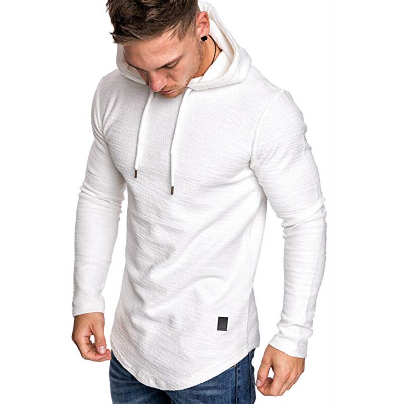 Sudadera con capucha para hombre, de , de Color sólido, de , primavera y otoño, Hip-Hop, M-3XL de manga larga, novedad de