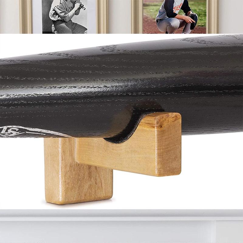 Baseball Bat Display Wall Mount,bat Holders for Wall with Felt Liner and Screws Bat Wall Mount Baseball Display Base