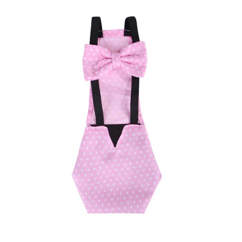 3 maten huisdier kip eend luier wasbaar pluimvee gans kleding strik met elastische band: 5 / S