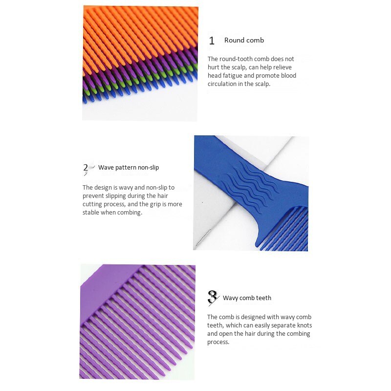 Carbon Antistatic Hairdressing Clipper Comb Anti Slide for