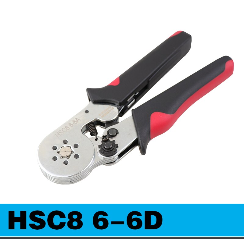 Krimpning miniverktyg kabelpresstång hsc 8 6-6 klämma trådavdragare avbitare tångsats elektriskt uttag krimpverktyg: Hsc 8 6-6d