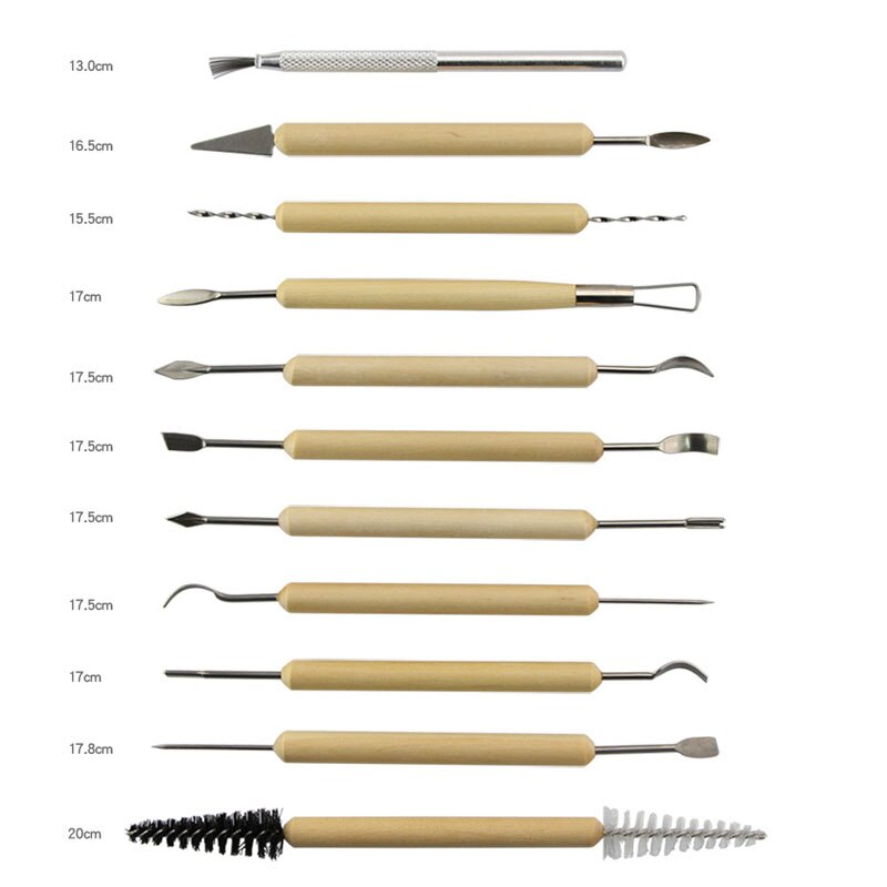 pottery clay Tools set molding Smoothing Wax Carving Sculpture Ceramic Sculpting polymer Trimming Modelling Tool kit for kids