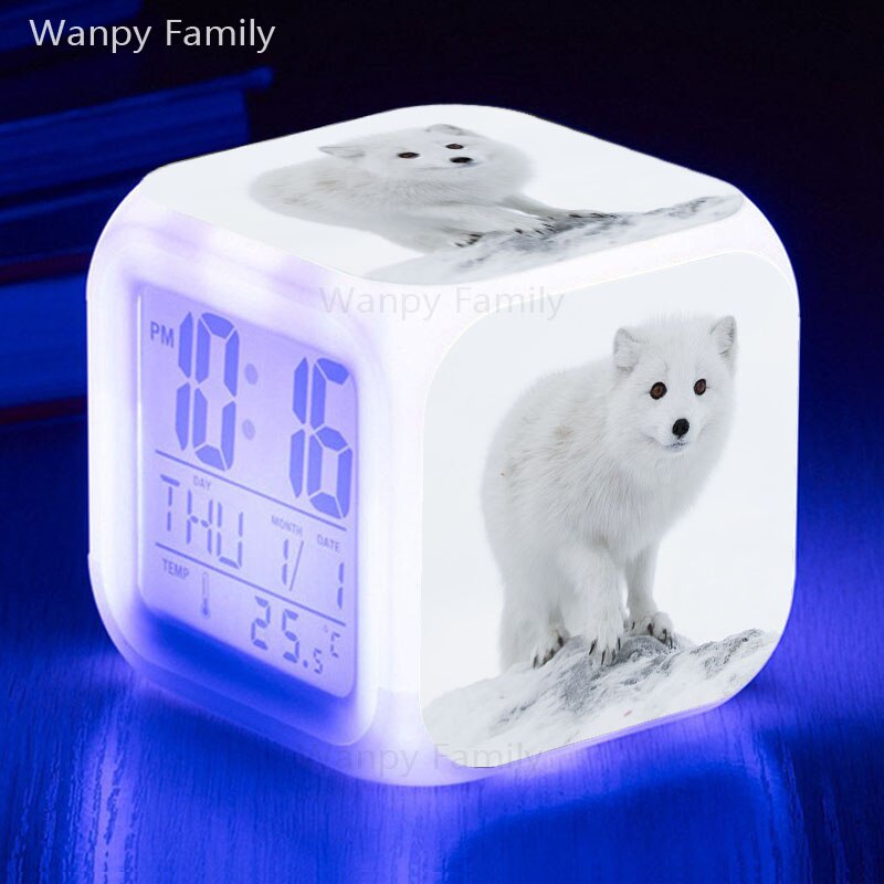 List Fuchs alarm uhr glowing LED farbwechsel digitale wecker kinderzimmer leuchtenden multifunktions elektronische uhr: Gold