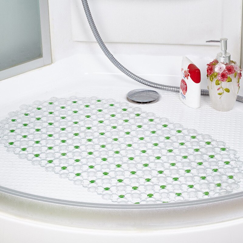 Kleurrijke badkamer badmat groot sterke zuigkracht antislip vinyl rubber bad douche mat kleurrijke stippen pvc pad