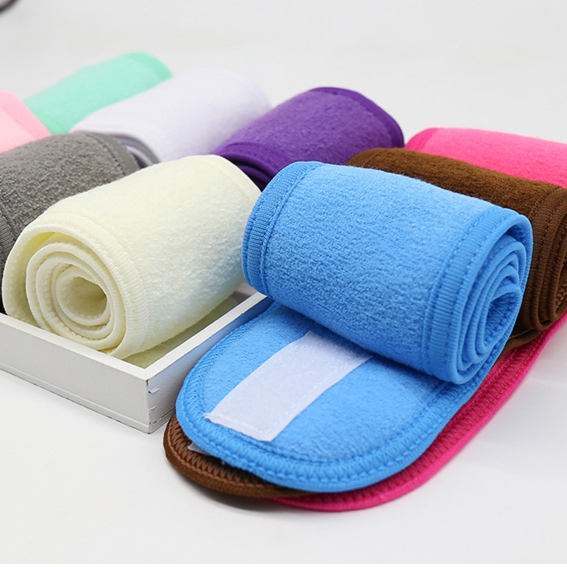Hoofdbanden Verstelbare brede haarband Yoga Spa Bad Douche Make-up Wassen Gezicht Cosmetische hoofdband voor dames Dames Make-up accessoires