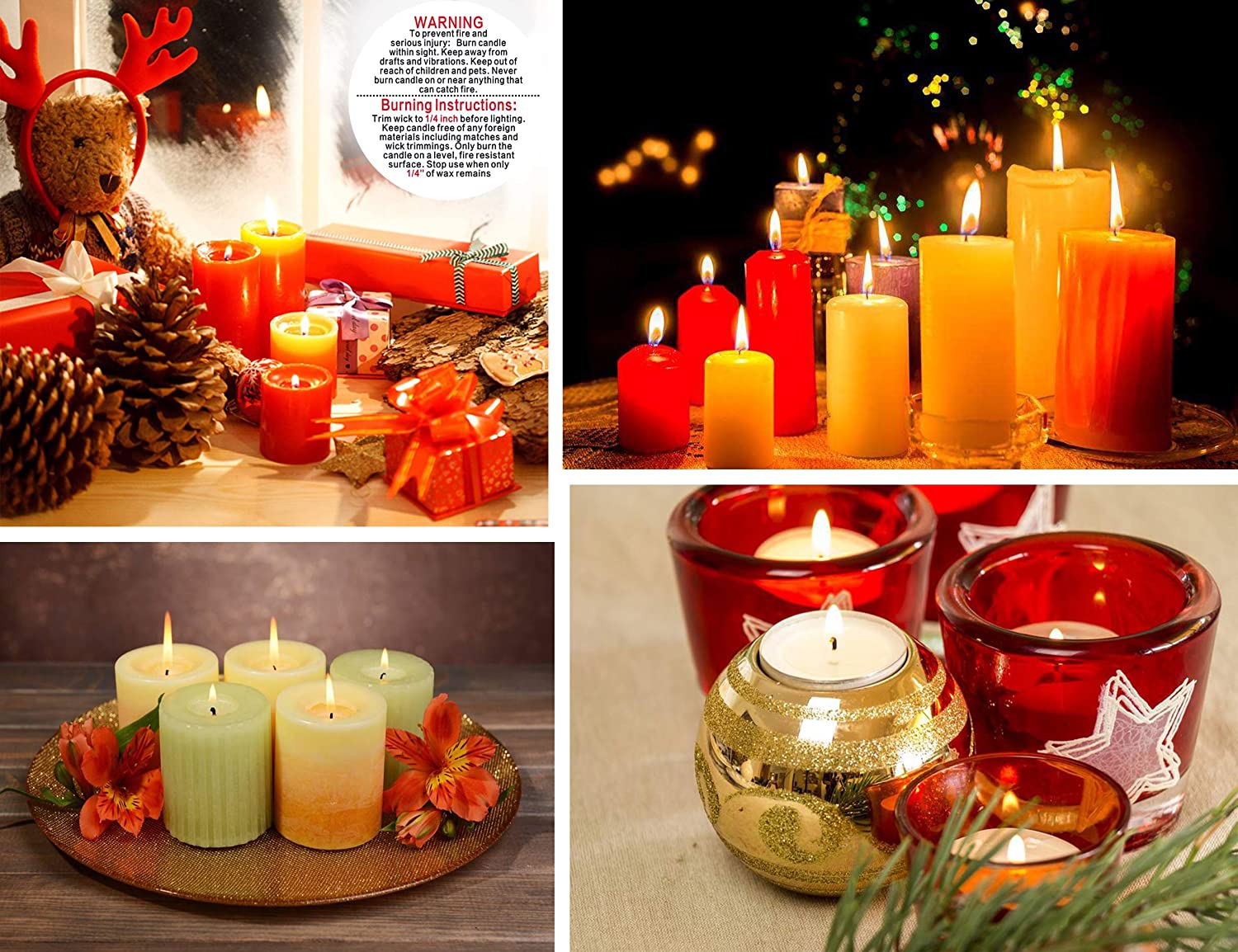 500PCS Candle Warning Labels Candle Jar Container Stickers Candle Safety Labels Candle Warning Sticker Decals for Candle Making