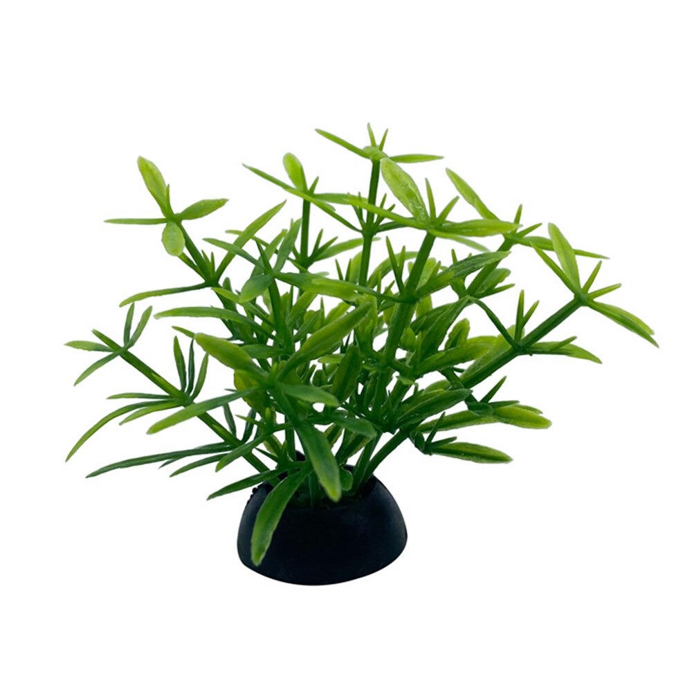 1pc simulering konstgjorda växter akvarium dekor vatten ogräs prydnad växt akvarium akvarium gräs 2.5 x 5cm dekoration #2: 2